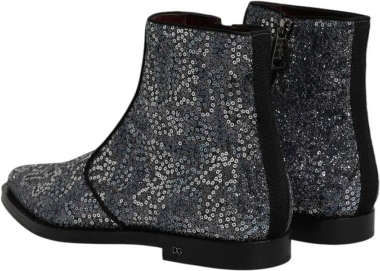 Dolce & Gabbana Paillet Chelsea-laarzen met ritssluiting
