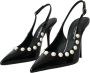 Dolce & Gabbana Parel Slingback Pumps met Faux Parels Black Dames - Thumbnail 9