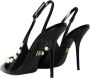 Dolce & Gabbana Parel Slingback Pumps met Faux Parels Black Dames - Thumbnail 10