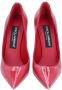 Dolce & Gabbana Parel Versierde Leren Pumps Red Dames - Thumbnail 4