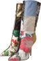 Dolce & Gabbana Patchwork Print Hoge Hakken Laarzen Multicolor Dames - Thumbnail 3