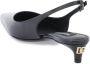 Dolce & Gabbana Patentleren Slingback Pumps met Gouden Metalen Logo Black Dames - Thumbnail 2