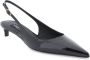 Dolce & Gabbana Patentleren Slingback Pumps met Gouden Metalen Logo Black Dames - Thumbnail 4