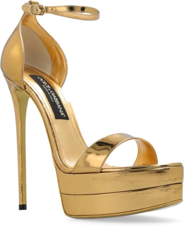 Dolce & Gabbana Plateau sandalen Geel Dames