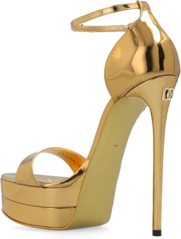 Dolce & Gabbana Plateau sandalen Geel Dames