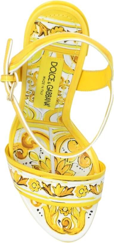 Dolce & Gabbana Plateau sandalen Yellow Dames