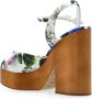 Dolce & Gabbana Sandalen met bloemenprint en blokhak Multicolor Dames - Thumbnail 5