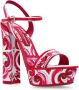 Dolce & Gabbana Plateau sandalen Roze Dames - Thumbnail 4