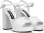 Dolce & Gabbana Plateau sandalen van kalfsleer White Dames - Thumbnail 2