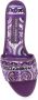 Dolce & Gabbana Violet Sandalen met Logo Borduursel - Thumbnail 2