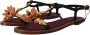 Dolce & Gabbana Elegante platte sandalen met kristalversiering Black Dames - Thumbnail 3
