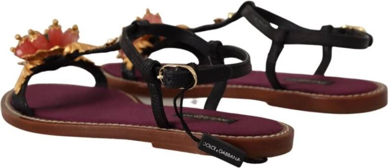 Dolce & Gabbana Platte sandalen Bruin Dames