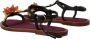 Dolce & Gabbana Elegante platte sandalen met kristalversiering Black Dames - Thumbnail 4
