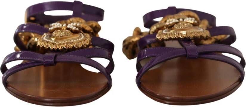 Dolce & Gabbana Platte sandalen Bruin Dames