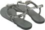 Dolce & Gabbana Zilveren Kristal Flip Flops Glamoureus en Authentiek Gray Dames - Thumbnail 7