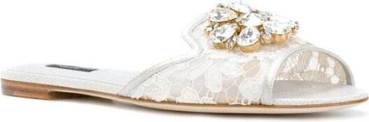 Dolce & Gabbana Platte sandalen Grijs Dames