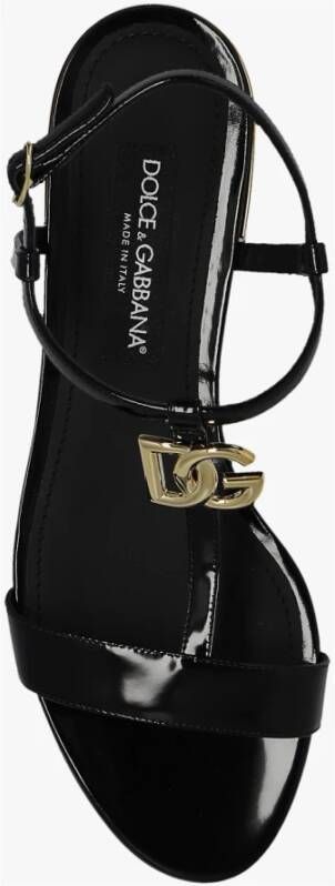 Dolce & Gabbana Platte sandalen Zwart Dames