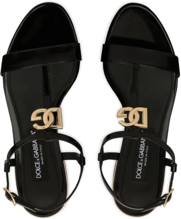 Dolce & Gabbana Platte sandalen Zwart Dames