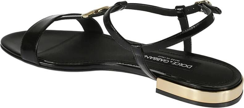 Dolce & Gabbana Platte sandalen Zwart Dames