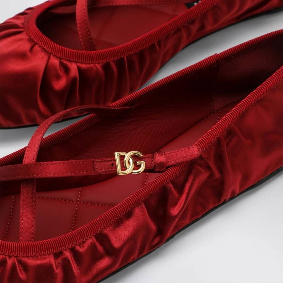 Dolce & Gabbana Platte schoenen in katoenmix