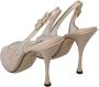 Dolce & Gabbana Slingback PVC Beige doorzichtige schoenen met hoge hakken - Thumbnail 7