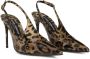 Dolce & Gabbana Luipaardprint Slingback Pumps Bruin Multicolor Dames - Thumbnail 3