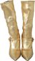 Dolce & Gabbana Elegante Gouden Laarssokken met Strassstenen Yellow Dames - Thumbnail 4