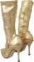 Dolce & Gabbana Elegante Gouden Laarssokken met Strassstenen Yellow Dames - Thumbnail 6