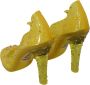 Dolce & Gabbana Gele Bloemen Kristallen Cinderella Hakken Yellow Dames - Thumbnail 5