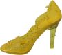 Dolce & Gabbana Gele Bloemen Kristallen Cinderella Hakken Yellow Dames - Thumbnail 6