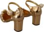 Dolce & Gabbana Gouden Leren Studs Kristal Enkelband Schoenen Yellow Dames - Thumbnail 3