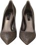 Dolce & Gabbana Goud Zilver Stof Hakken Pumps Schoenen Gray Dames - Thumbnail 7