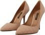 Dolce & Gabbana Beige Nude Leren Bellucci Hakken Pumps Schoenen Beige Dames - Thumbnail 5