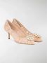 Dolce & Gabbana Kant Satijn Hakken Schoenen Orange Dames - Thumbnail 4
