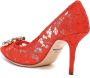 Dolce & Gabbana Coral Red Belluci Pumps met Hak Red Dames - Thumbnail 2
