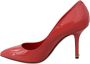 Dolce & Gabbana Donkerroze Patentleren Hakken Pumps Pink Dames - Thumbnail 7