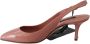 Dolce & Gabbana Patent Leather Slingback Pumps Shoes Roze Dames - Thumbnail 6