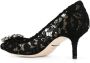 Dolce&Gabbana Pumps & high heels Decollete Pizzo Bellucci Charmant + Raso Nero in zwart - Thumbnail 3