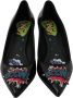 Dolce & Gabbana Zwarte Leren Boom Hakken Pumps Schoenen Black Dames - Thumbnail 3