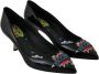 Dolce & Gabbana Zwarte Leren Boom Hakken Pumps Schoenen Black Dames - Thumbnail 4