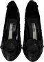 Dolce & Gabbana Floral Crystal Assepoester hakken schoenen Zwart Dames - Thumbnail 4
