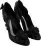 Dolce & Gabbana Floral Crystal Assepoester hakken schoenen Zwart Dames - Thumbnail 5