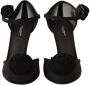 Dolce & Gabbana Zwarte Mesh Enkelband Hoge Hakken Pumps Schoenen Black Dames - Thumbnail 3
