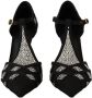 Dolce & Gabbana Zwarte Kristal T-Strap Hakken Pumps Schoenen Black Dames - Thumbnail 2
