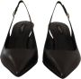 Dolce & Gabbana Zwarte Leren Slingback Hakken Italiaanse Stijl Black Dames - Thumbnail 5