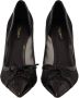 Dolce & Gabbana Zwarte Mesh Leren Puntige Hakken Pumps Schoenen Black Dames - Thumbnail 7