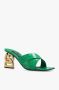 Dolce & Gabbana Chunky Sneakers Zerba Verde Leer Green Dames - Thumbnail 8