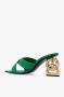 Dolce & Gabbana Chunky Sneakers Zerba Verde Leer Green Dames - Thumbnail 10