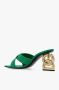 Dolce & Gabbana Chunky Sneakers Zerba Verde Leer Green Dames - Thumbnail 9