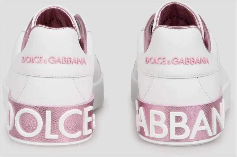Dolce & Gabbana Portofino Appliqué Sneakers White Dames